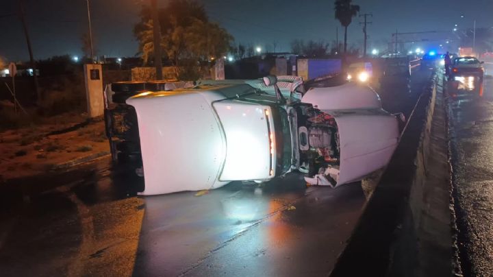 Tormenta provoca dos volcaduras en el Kilómetro 13 de la Carretera Nacional