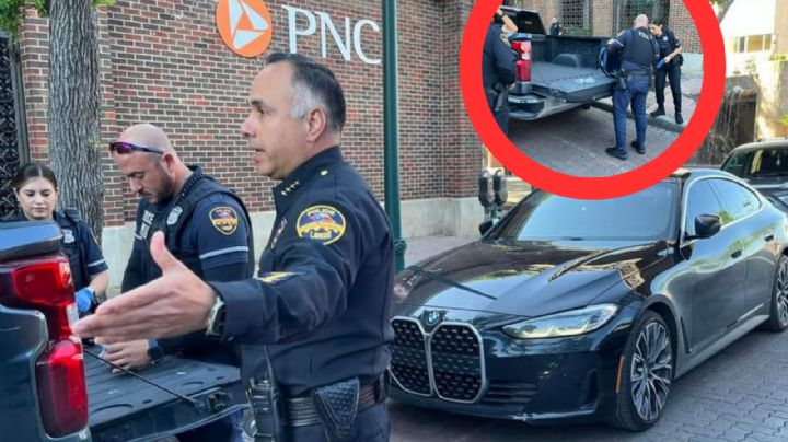 Sujeto es sorprendido 'in fraganti' abriendo carro ajeno por la policía en el centro de Laredo