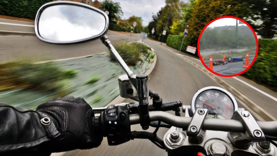 La víctima quedó a unos metros de la motocicleta