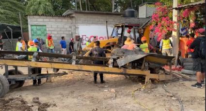 Tragedia en Oaxaca: dos trabajadores quedan sepultados a 8 metros bajo tierra en obra