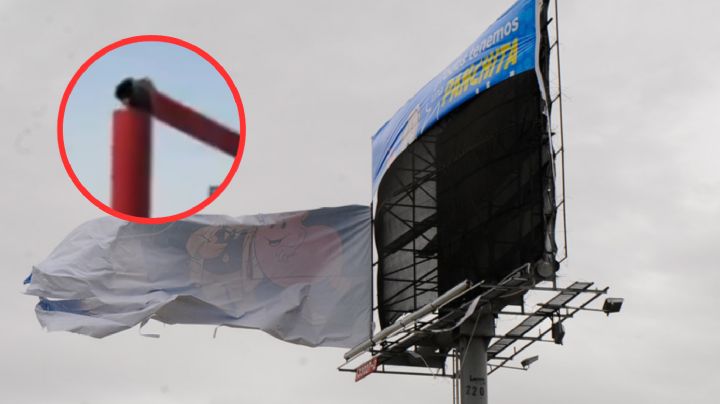 Fuertes vientos derriban espectacular en Coahuila | VIDEO