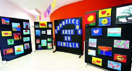 Exponen sus pinturas alumnos del CAM 46