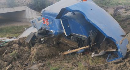 Choque en autopista Monterrey-Laredo; trasladan a herido al Hospital de la Bandera