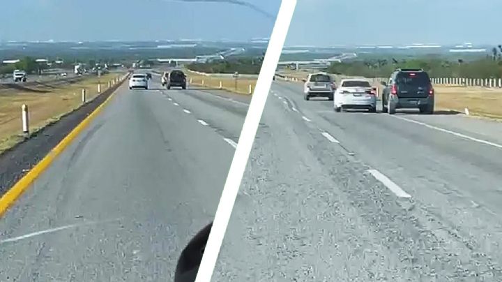 Alertan por grupos de montachoques en la autopista Monterrey-Nuevo Laredo