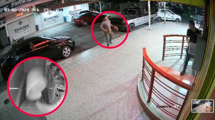 Hombre amenaza con motosierra a trabajadores de un Table Dance; lo corren a sillonazos | VIDEO