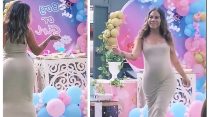 Embarazada 'perrea' para revelar género de su bebé; se hace viral | VIDEO