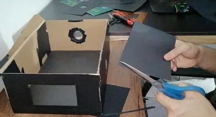 Elabora un proyector con una caja de cartón para poder ver el eclipse de forma nítida y segura