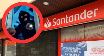 Roban más de 2 millones de pesos en sucursal de Santander y empleados se dan cuenta muy tarde