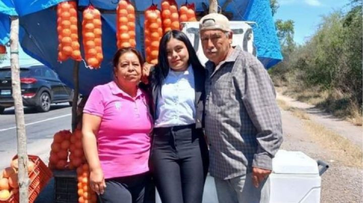 Tamaulipeca termina su carrera gracias a sus padres que venden naranjas