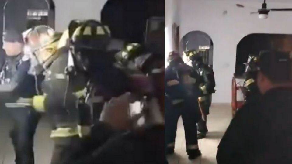 Los bomberos quedaron lesionados por la explosión