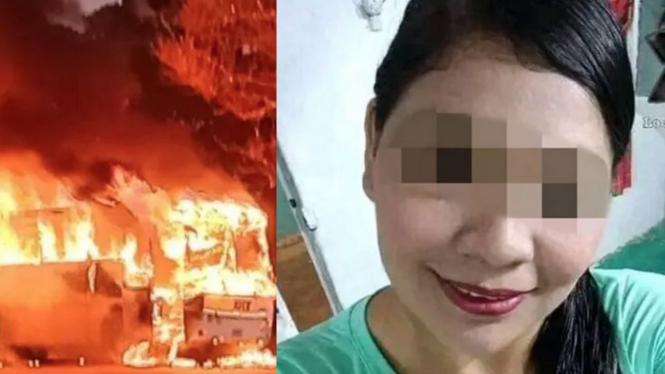 Jessica murió calcinada por el fuego en el autobús