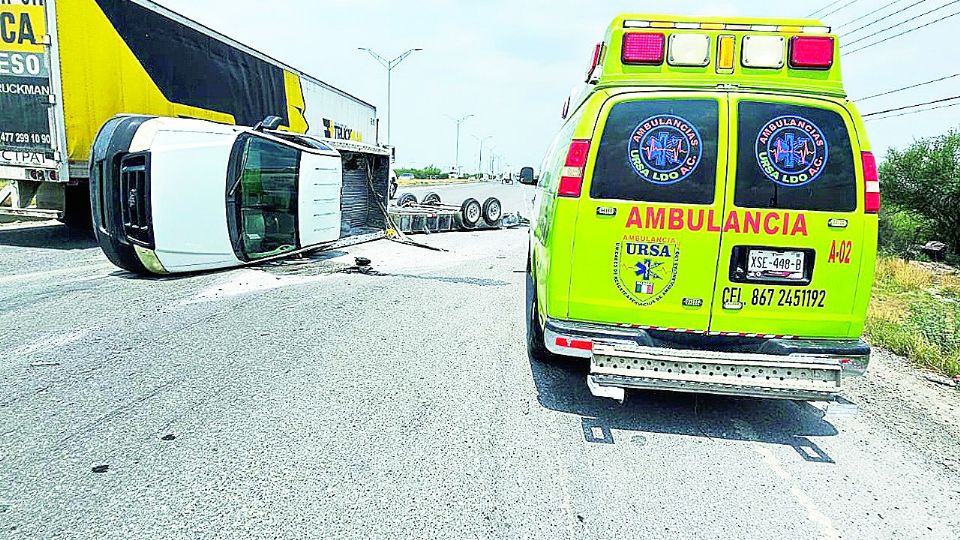 Pese a lo aparatoso del accidente no hubo personas lesionadas de gravedad