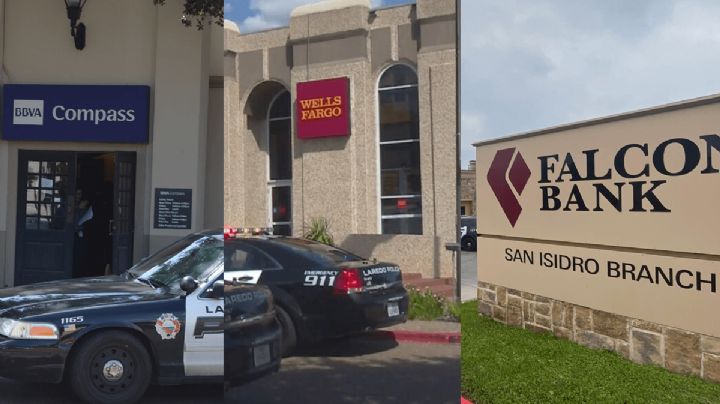 Ya son 6 robos a bancos en la Ciudad de Laredo desde el 2016; hoy le tocó al Falcon Bank