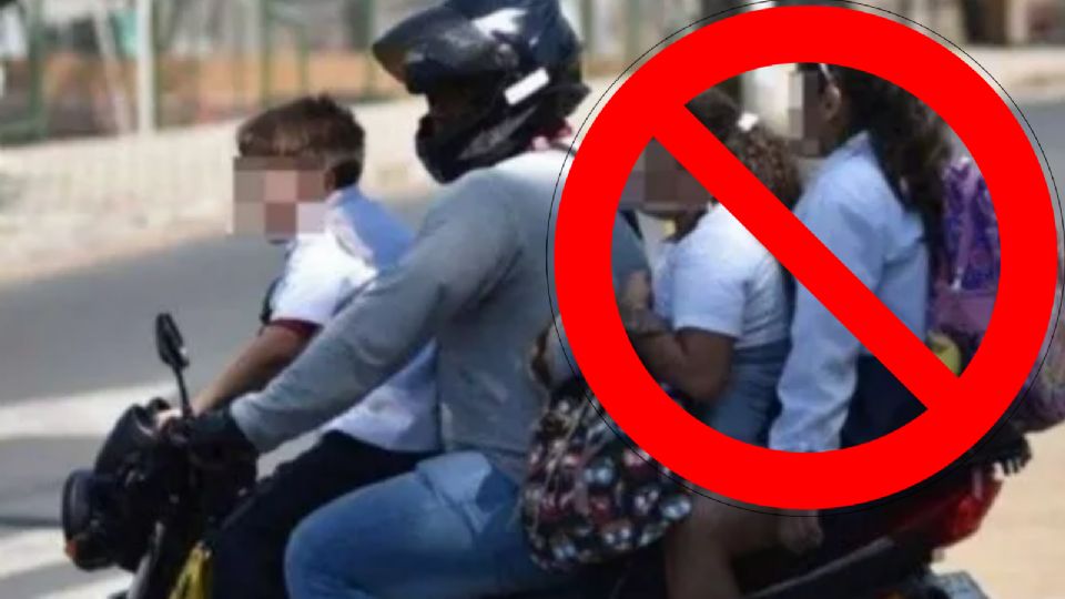 Los menores de 12 años ya no podrán viajar en moto