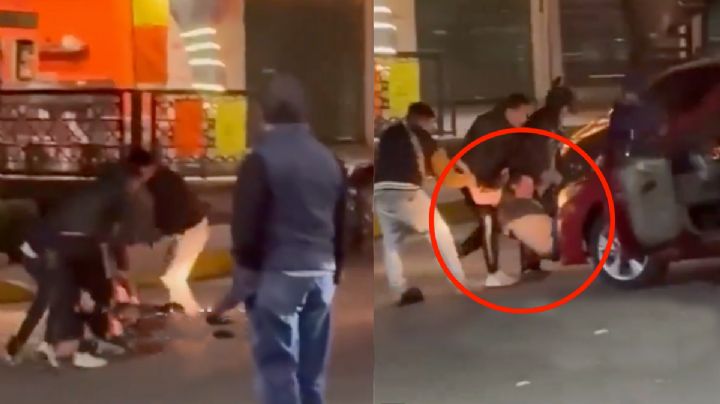 Graban en video golpiza y levantón a hombre en las calles de la CDMX
