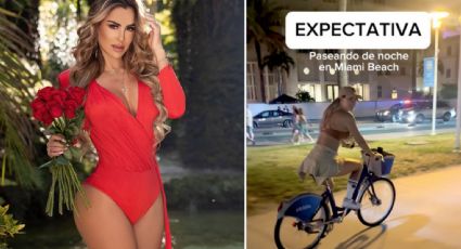 Ninel Conde sufre accidente en su bicicleta; así el momento exacto | VIDEO