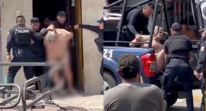 Shocker es sacado de hotel por la policía en paños menores  | VIDEO