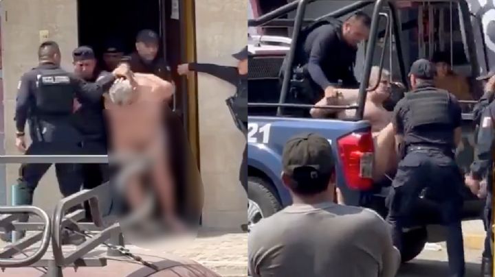 Shocker es sacado de hotel por la policía en paños menores  | VIDEO