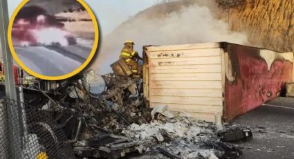 Momento exacto en el que tráiler choca contra camioneta de la GN en Jalisco | VIDEO