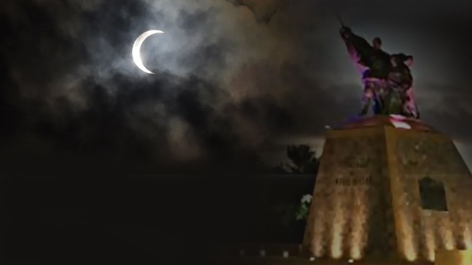 El eclipse en Nuevo laredo