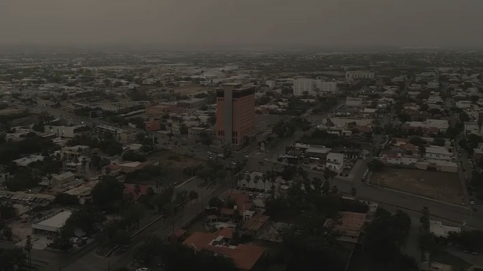 Así se oscureció en la frontera con el eclipse solar