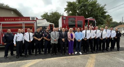 Bomberos de Laredo reciben nueva apagadora para combatir fuego al este de la ciudad