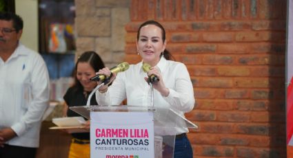 Carmen Lilia Canturosas se reune con miembros de la SNTE y reitera su compromiso