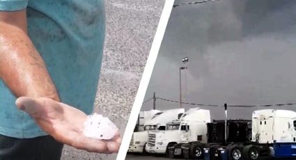 Colombia, Nuevo León: se registra caída de granizo y formación de tornados y torbellinos | VIDEO