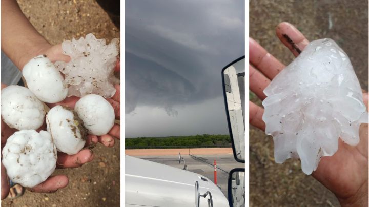Azota granizada en Anáhuac; vehículos reportan daños I VIDEO