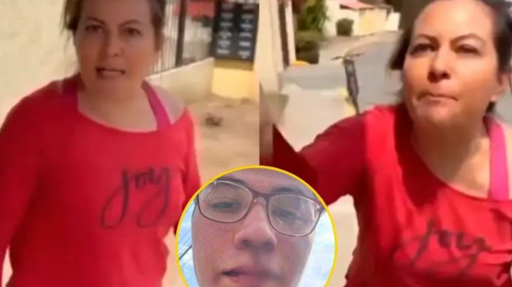 "Lárgate a la chin.. de aquí": mujer golpea a repartidor de comida; lo deja malherido | VIDEO