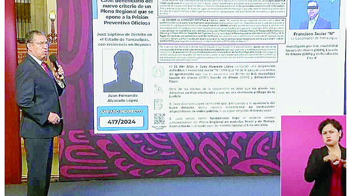 Exhiben a Cabeza de Vaca y a juez encubridor