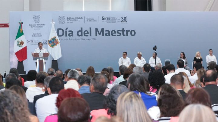 Reconoce gobernador labor del magisterio tamaulipeco