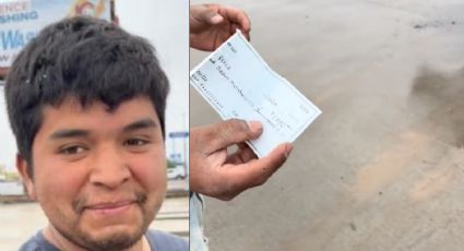 Latino se va a trabajar a Texas y muestra su primer cheque: 'Valió la pena' | VIDEO