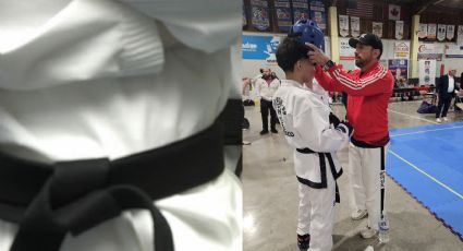 Jovencito laredense se gana el respeto al pelear de tú a tú contra campeón mundial de Taekwondo