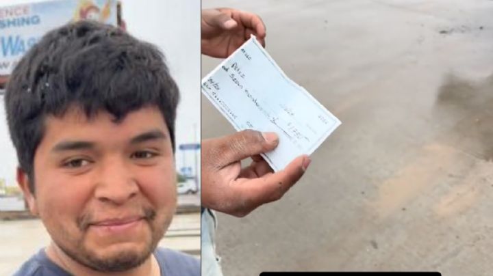 Latino se va a trabajar a Texas y muestra su primer cheque: 'Valió la pena' | VIDEO