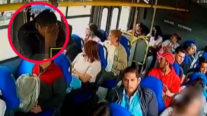 Chofer da golpiza a hombre que acosó a mujer en su autobús | VIDEO