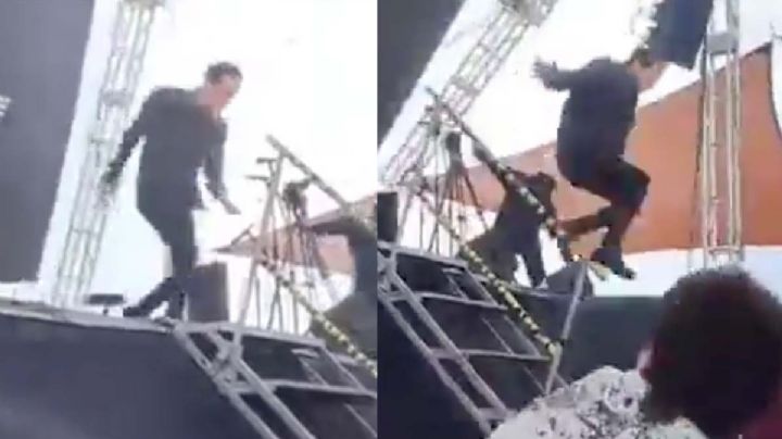 Mago daba show frente a niños cuando cayó pantalla gigante en escenario | VIDEO