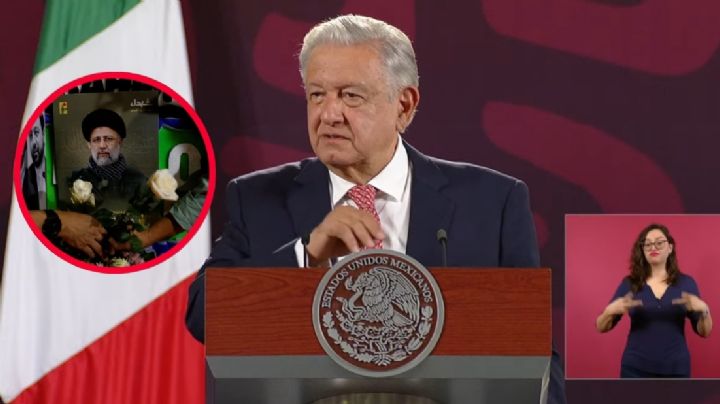 AMLO lamenta muerte del presidente de Irán: "nuestro más profundo pésame"