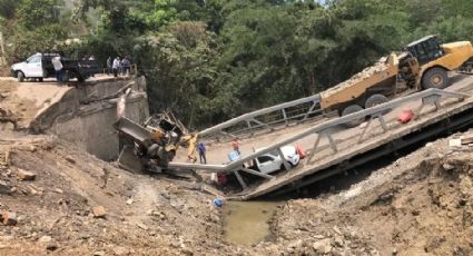 Colapsa puente en San Luis Potosí; trabajador sufre amputación de una oreja y fractura de pierna