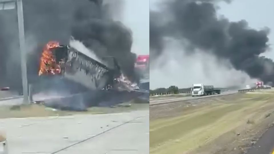 Fuerte choque en la Laredo-Monterrey