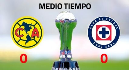 Cruz Azul vs. América: al medio tiempo empatan las Águilas 0-0 con La Máquina celeste