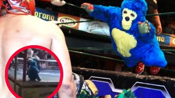 Kemonito sufre 'aparatosa' caída del ring en plena función | VIDEO
