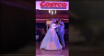 ¡Que vivan los novios! Pareja se hace viral por su boda temática de Costco | VIDEO