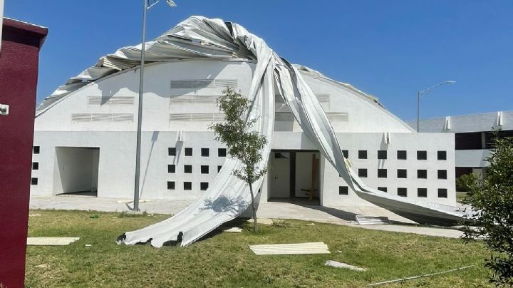Tormenta afectó seriamente instalaciones de Secundaria Técnica 94 en Nuevo Laredo