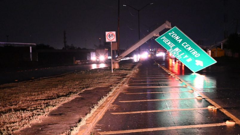 Hubo destrozos anoche tras la tormenta y las ráfagas de viento.