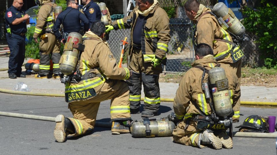 Bombero herido