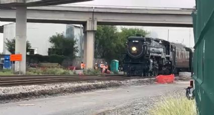 Por Nuevo Laredo pasó el tren de vapor Empress 2816 | FOTOS