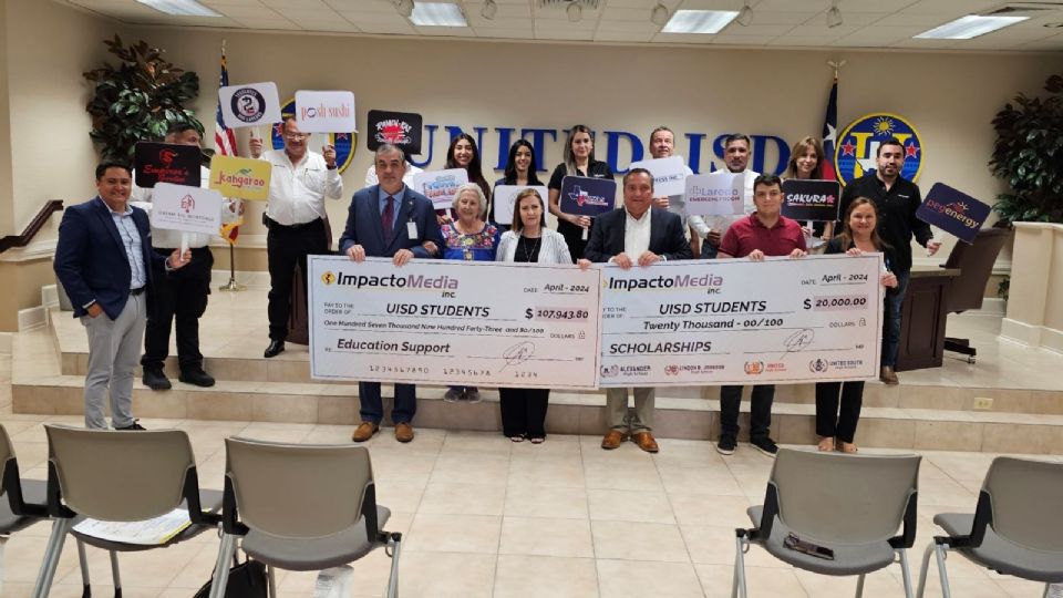 Dan jugoso donativo de más de 100 mil dólares para becas en Laredo