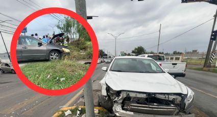 Acelerado conductor provoca fuerte choque en la Cesar López del Lara; fue hospitalizado