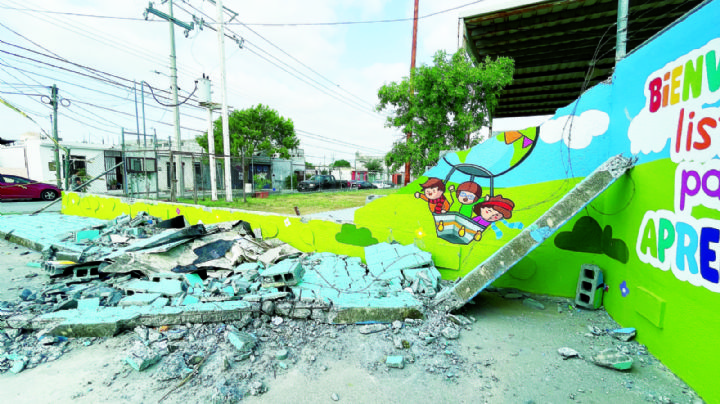 Estos son los jardines de niños más afectados por la tormenta en Nuevo Laredo
